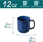 vancasso STARRY Coffee Mugs Set, 12 oz Ceramic Coffee Cups - Image 2