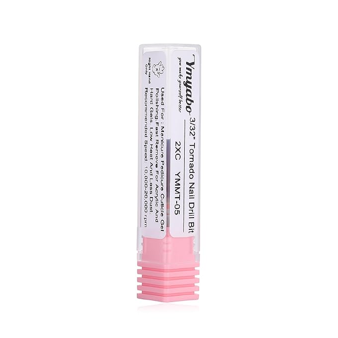 Nail Drill Bit,Professional 3/32" Purple Tornado Carbide Tungsten Multifunction Bits， Fast Remove for Hard Gel and Acrylic, Manicure Pedicure Cuticle Nail Polishing Tool-2XC