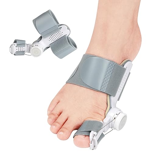 Bunion Corrector for Women Men, Adjustable Bunion Fix for Big Toe Separation Pain Relief with Non Slip Big Toe Separators, Orthopedic Bunion Splint for Left/Right Feet Hallux Valgus Relief (1PCS)