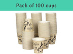 Disposable Coffee Cups, To Go Paper Hot Cups, Classic Design - Image 3