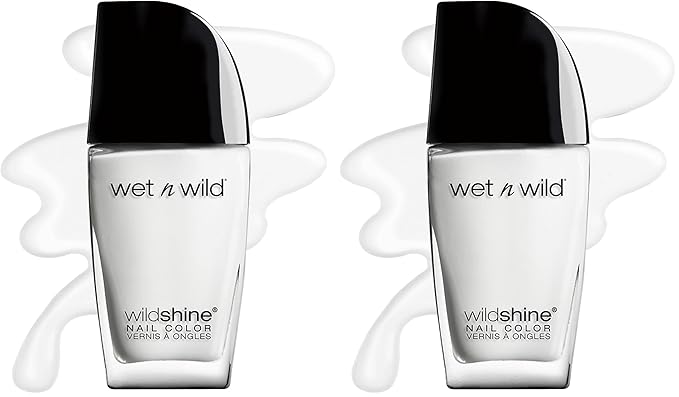 wet n wild Wild Shine Nail Polish, French White Crème, Nail Color (Pack of 2)