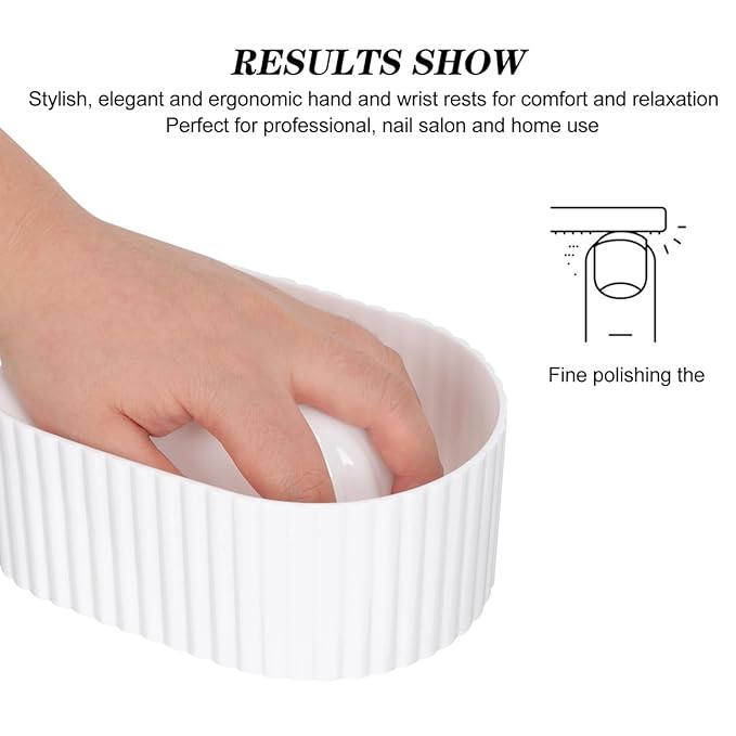 Acrylic Nail Soaking Bowl for Manicure Ergonomic Hand Rest Design for Nail Art Polish Remover and Treatment Ideal for Home and Salon Use 5.51 X 4.33 X 2.36 Inches