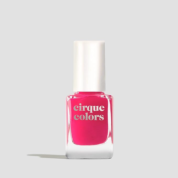 Cirque Colors XOXO Jelly- Hot Pink Jelly Nail Polish - 0.37 Fl Oz (11 mL) - Vegan & Cruelty-Free