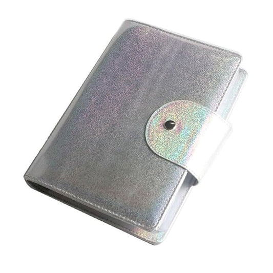 50 Slots Image Stamper Plate Collection Nail Art Stamp Plate Stamping Plates Cases Stamp Nail Template Organzier for 6.0x12.0cm and 9.5X14.5CM Nail Art Plates (Laser Silver)