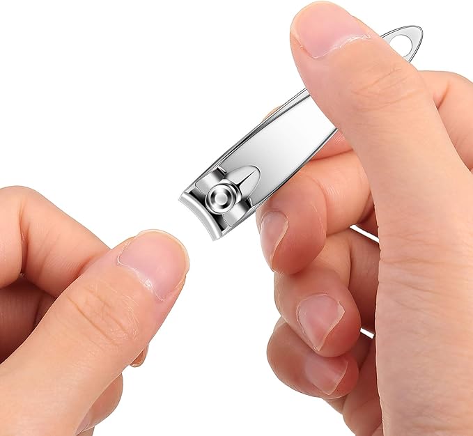 Mudder 28 Pcs Fingernail Nail Clippers Bulk Stainless Steel Toenail Clippers Thick Portable Travel Manicure Kit for Men and Women(Simple Style)