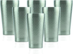 Minimal Double Wall Vacuum Insulated Tumblers, Ultra Slim Embossed Body by Minimal