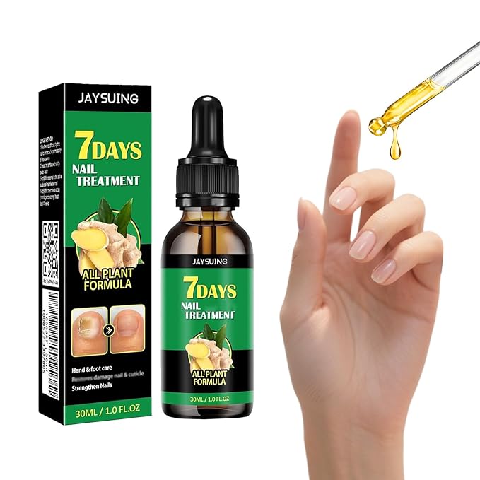 1 Pcs 7 Days Ginger Nail Treatment Nail Serum, Ginger Cuticle Care Oil for Nails, GingerNail Care Essential Oil for Strengthen & Promote Nails Growth