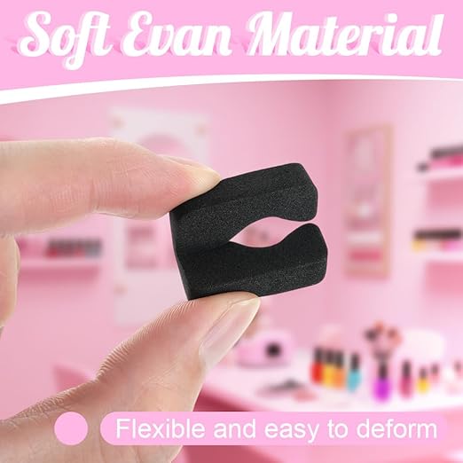 1000 Pcs Soft Toe Separators for Women Pedicure, Sponge Toe Separators for Pedicure, Reusable Foam Toe Dividers for Nail Polish