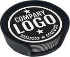 Custom Leather Coasters with Logo - Image 5