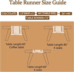 Boho Table Runner 48 Inches Long Summer Decorations Farmhouse Macrame Table - Image 3
