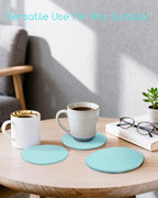 Diatomaceous Earth Coasters, Heat-Resistant, Modern Stone Design, Dark Gray - Image 5