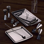 Wagensteiger SUS304 Stainless Steel Serving Platters, Rectangle Metal Dinner - Image 6