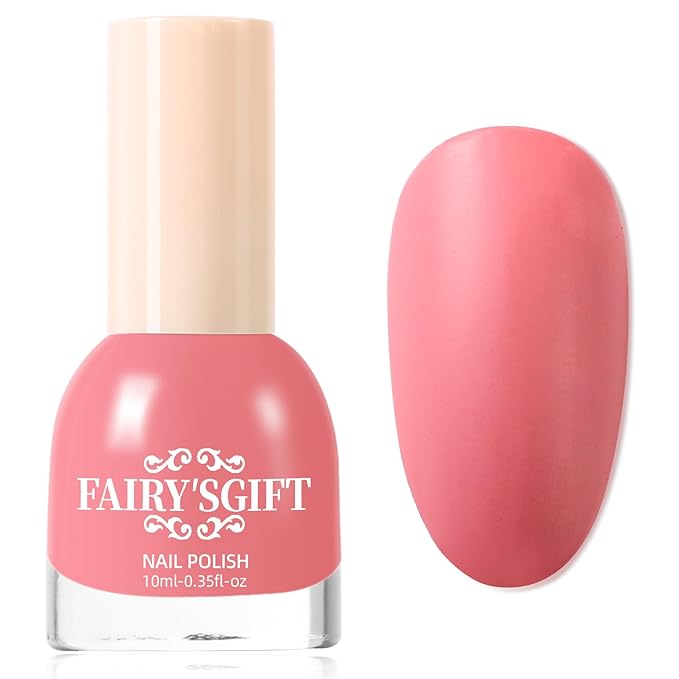 Major Dijit Matte Nail Polish Air Dry Nail Art Varnish (Cherry Pink, 10 ML)
