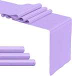 4-Pack Lavender Satin Table Runner 12 x 108 Inch Long Bright and Smooth Silk - Image 8