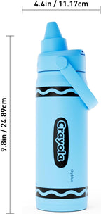 CamelBak Crayola Chug Stainless Steel Water Bottle 16oz, Sky Blue | Vacuum - Image 3