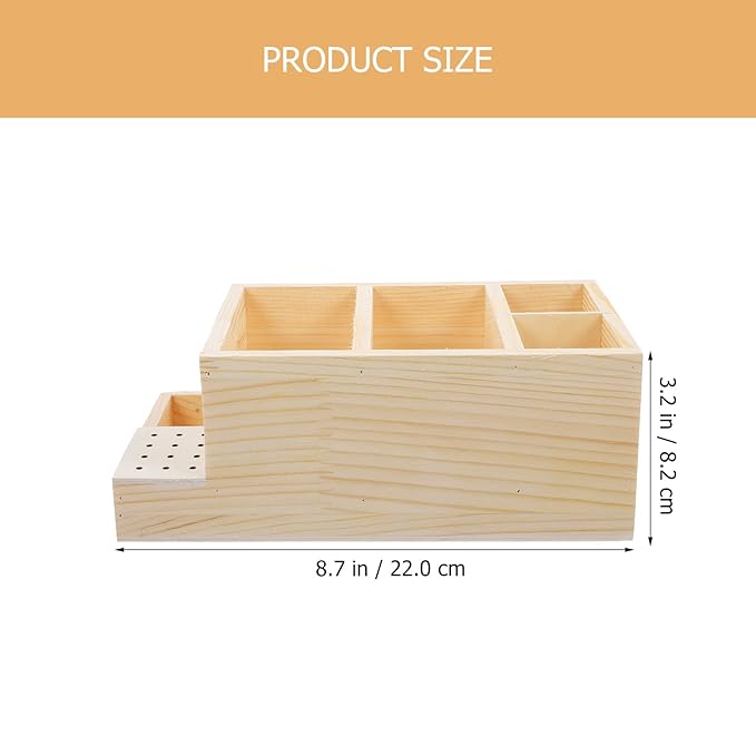 Mipcase Box Grinding Head Storage Box Manicure Tool Case Nail Tool Storage Case Nail Polish Holder Stand Nail Tool Holder Stand Nail Drill Bit Display Holder Major Wooden Acrylic