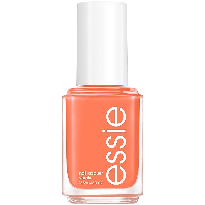 essie Nail Polish, Salon-Quality Muted Midtone Orange Nail Polish, Vegan, Frilly Lilies, 0.46 fl oz