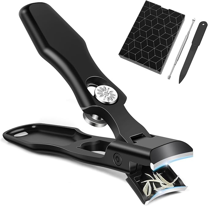 Nail Clippers for Men Toenail Clippers and Fingernail Clipper Toe Nail Clippers for Women Nail Clipper with Long Handle Wide Jaw
