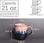 Bosmarlin Large Ceramic Coffee Mug, Big Tea Cup - Image 2