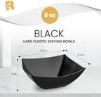 R-kay 6 Pack Square Plastic Serving Bowls - Image 3