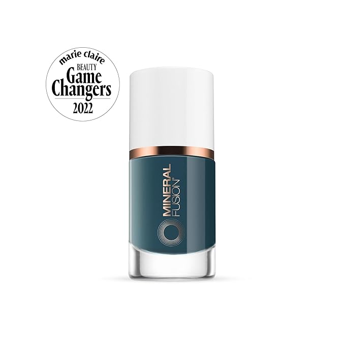 Mineral Fusion Nail Polish, Blue Grey Green, Perfect Storm Perfect Storm 0.33 Fl Oz (Pack of 1)