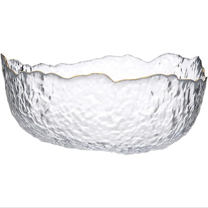 SOONHUA Nail Art Manicure Care Soak Bowl Tray, Hand Soaking Bowl for Nail Treatment Polish Removal (Transparent)
