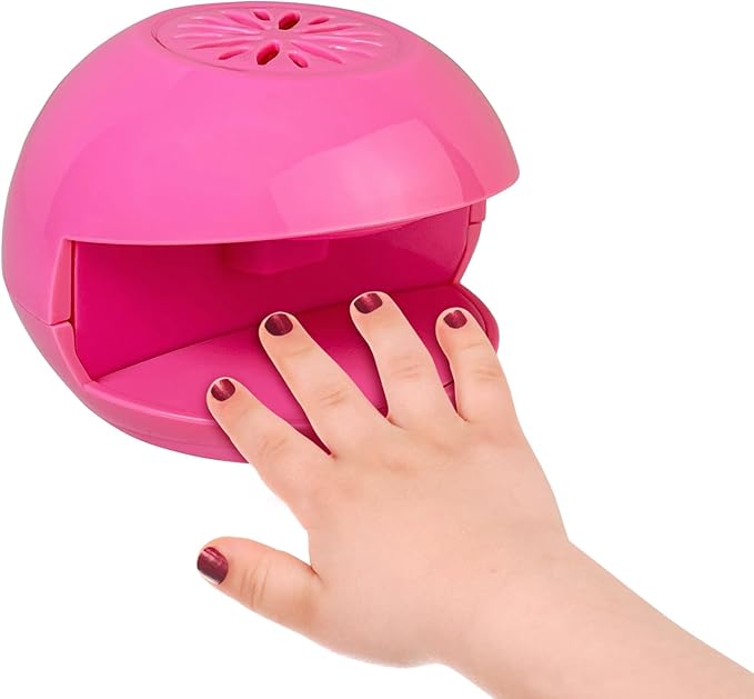 Portable Nail Dryer for Kids, Quick Dry Nail Dryer for Regular Polish, Fingernail Polish Dryer, Safe Air Blow Nail Dryer Fan, Do Manicure at Home, Ideal Christmas Gift for Girls Aged 6-12