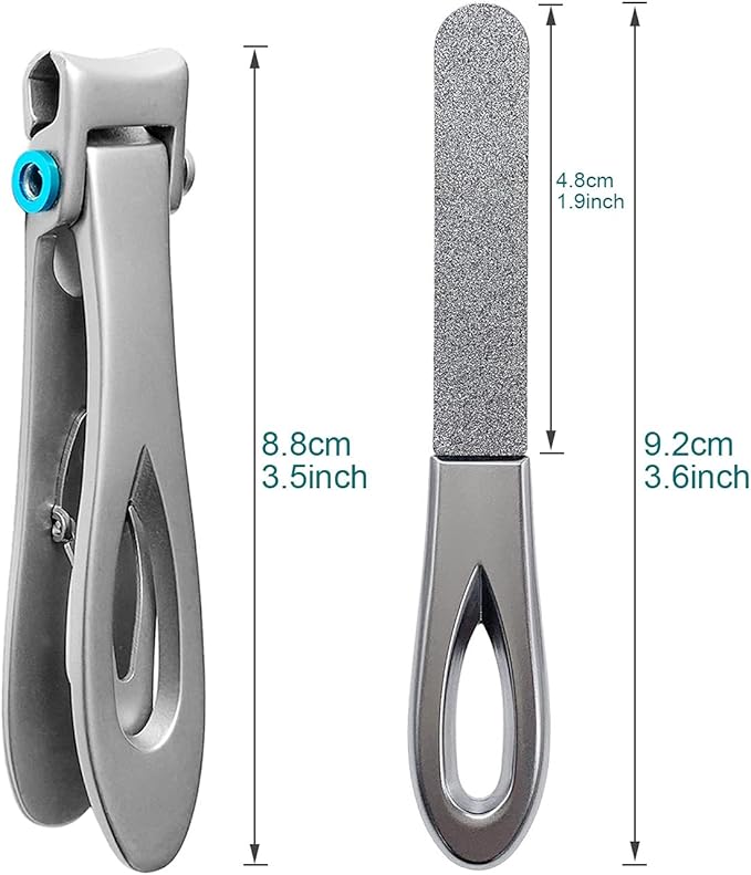 Toenail Clippers for Thick Toenails Wide Jaw Opening Ultra Sharp Toe Nail Clippers for Thick Nails for Seniors, Men, Women, Adult, Seniors, Heavy Duty Stainless Steel