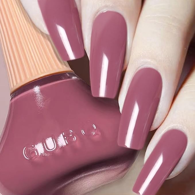 Major Dijit Quick Dry Nail Polish Dark Pink Summer Nail Lacquer for Nail Art Regular Nail Polish 0.41 fl oz.