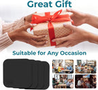 BLACK+DECKER Square Coasters Set of 4, Water-Resistant, | Coasters - Image 5