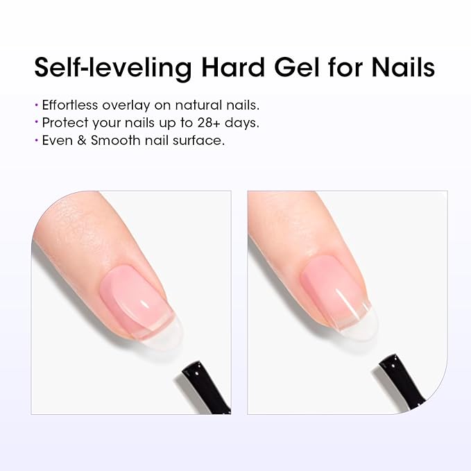 Gellen 100ml Builder Gel for Nails Clear, Strengthener Gel Color Hard Builder, Nail Apex Building Soak off Long Lasting U V Nail Gel