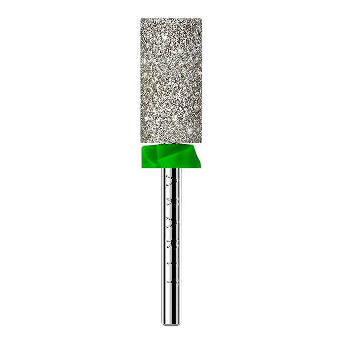 Makartt Nail Drill Bits - Large Barrel Carbide Diamond Sanding Bit for Gel Nails Polish Remove, Upgrade Drill Tips with Cross Teeth and Dust-Proof Ring for Manicure Salon Shaping, C #80 Grit