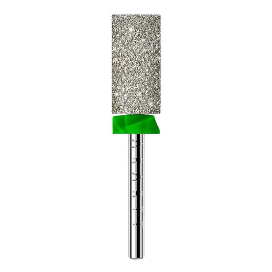 Makartt Nail Drill Bits - Large Barrel Carbide Diamond Sanding Bit for Gel Nails Polish Remove, Upgrade Drill Tips with Cross Teeth and Dust-Proof Ring for Manicure Salon Shaping, C #80 Grit