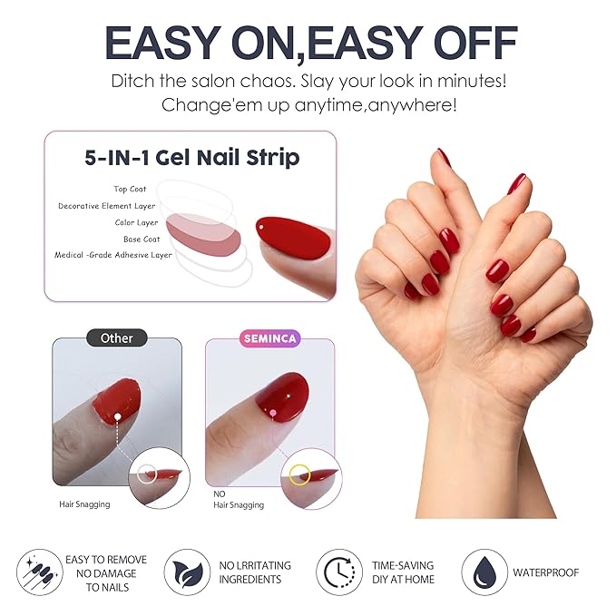 Semi Cured Gel Nail Strips-Semi Cured Gel Nails Celestial Design Nude Pink Shimmer with Gold Stars & Moons, Long Almond Press on Nails, Whimsical Manicure(Shooting Star)