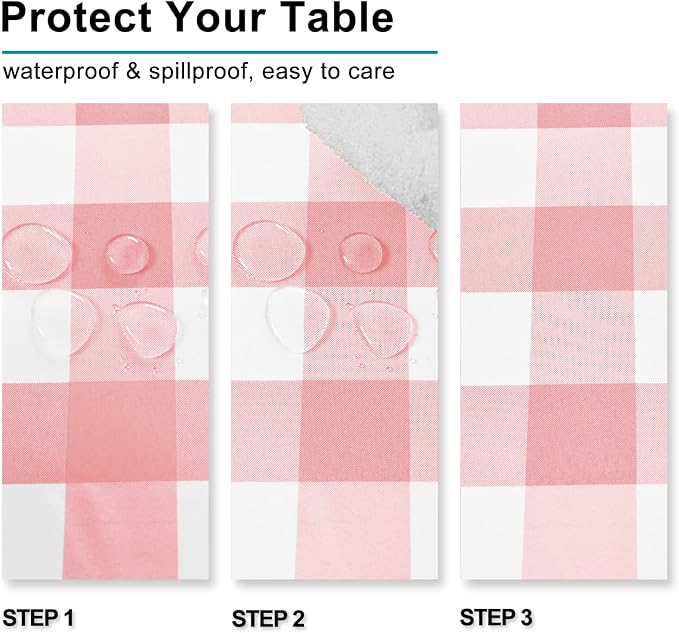 Checkered Square Tablecloth - Image 3
