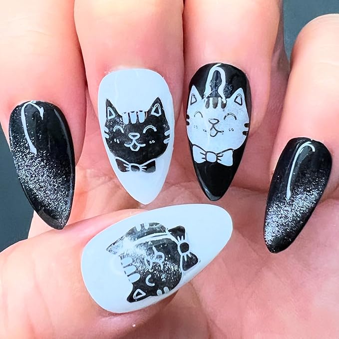 SheModern STICKY WHITE Stamping Polishes Stamping Polishes (Set of 3) For Nail Art Design Air-Dry Collection. More Transfer Time with Tacky Surface for Easy Adhere of Pigment, Glitter