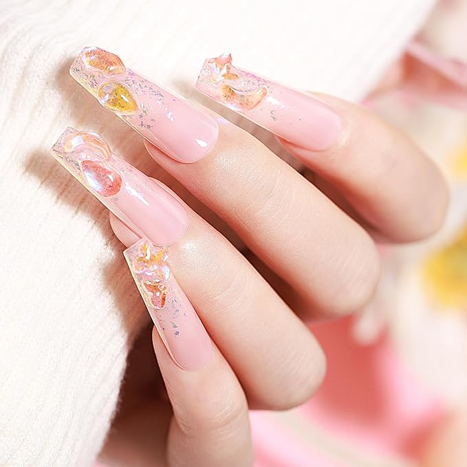 MIZHSE Nail Polish: 15Ml Mermaid Pearl Nail Polish Pink Aurora Sequins Effect Nail Polish, Fingernail and Toenail Polish Glossy Long Lasting Nail Polish Trendy DIY at Home Nail Gift Spree