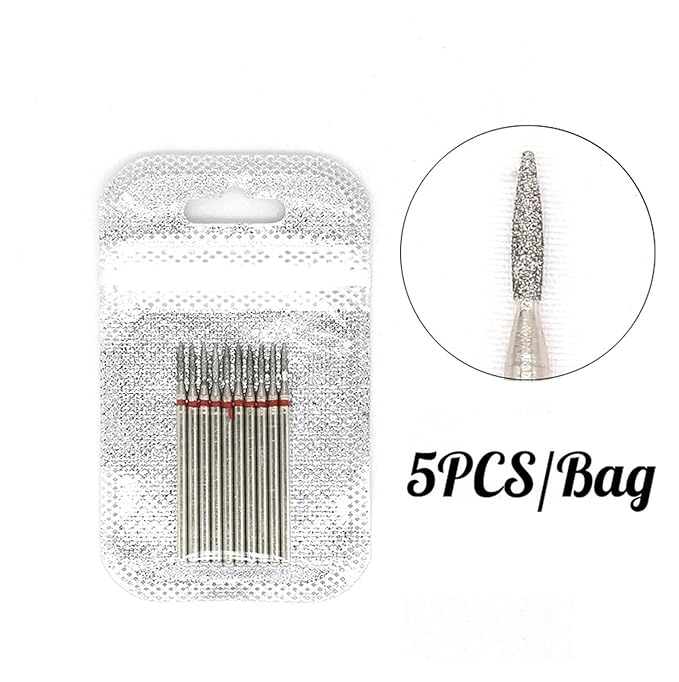 WWJN 5Pc Ceramic Nail Art Drill Bits Rotary Cutter Clean Apparatus for Manicure Nail Milling Machine Accessories Removal Nail Gel Tool