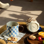 Retro Checkered Ceramic Coffee Mug 16Oz - Image 6