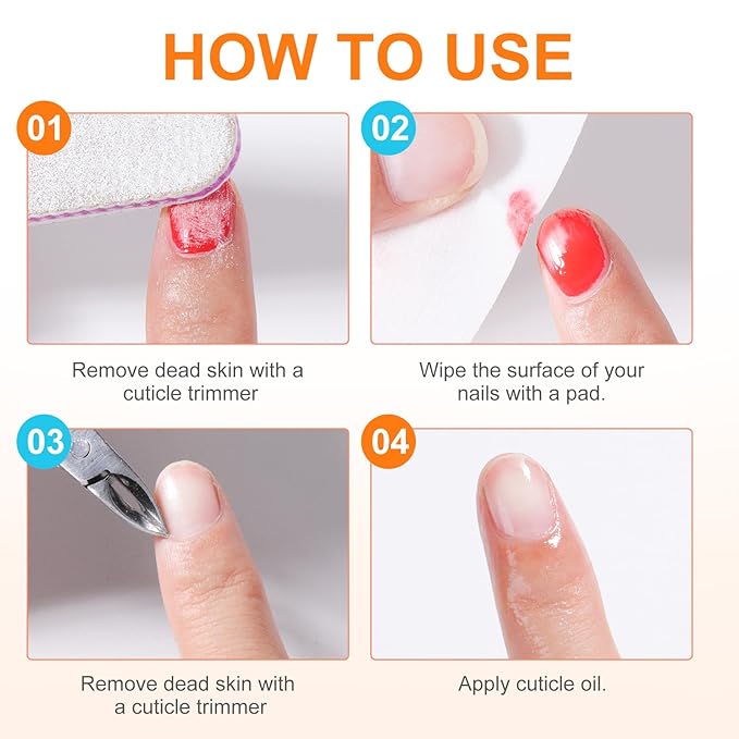 Nail Polish Remover Pads，200PCS Fast Remove Nail Polish Remover Wipes with Nutrition Oil Individually Wrapped Professional Nail Salon and Home Use