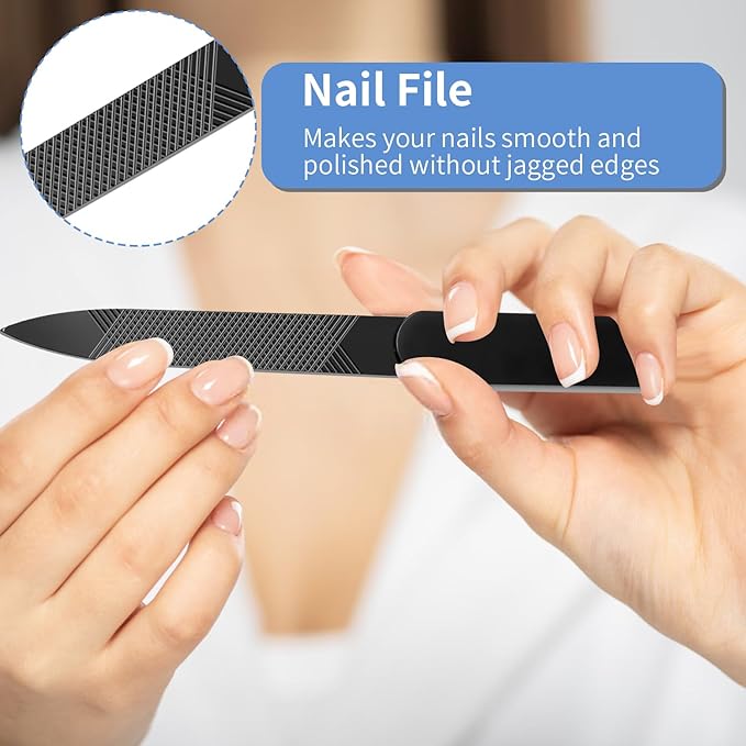 Nail Clippers for Men & Women - Upgrade Angled Head Large Toe Nail Clippers for Men with Wide Jaw Opening, Sharp Heavy Duty Fingernail Clipper Cutter, Premium Steel with Nail Catcher - Black