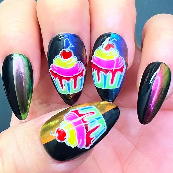 SheModern STICKY BLACK + WHITE + CLEAR Stamping Polishes (Set 1) For Nail Art Design Air-Dry Collection. More Transfer Time with Tacky Surface for Easy Adhere of Pigment, Glitter