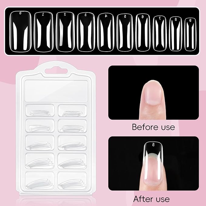 PEACECOLOR Gel Nail Polish Kit with U V Light, 5 Colors Gel Polish Kit All Seasons Soak Off with Base Top Coat 50PCS Nail Tips Nail Art Stickers Glue Manicure Tools Gifts for Women Salon DIY
