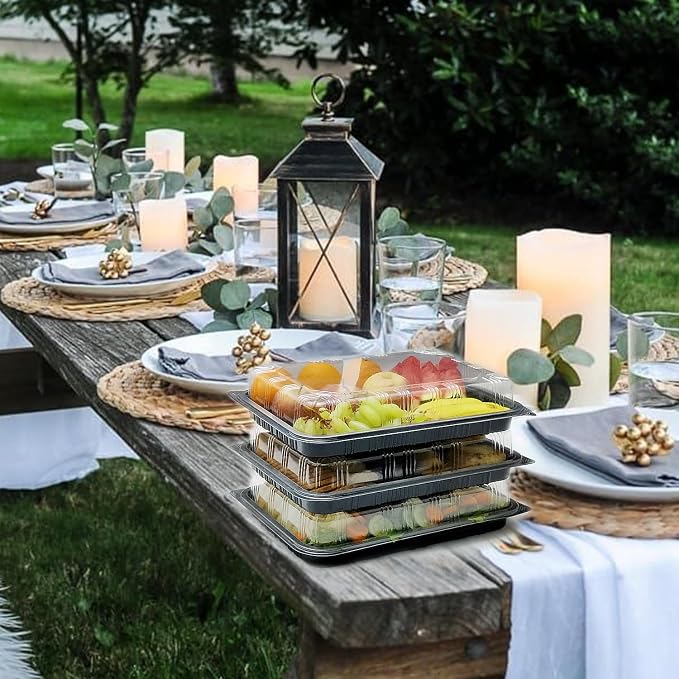 TRAYA Pack of 10 Serving Tray - Image 5