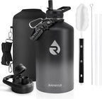 RAYMYLO One Gallon Water Bottle Insulated 128 oz, Stainless Steel | Triple by RAYMYLO