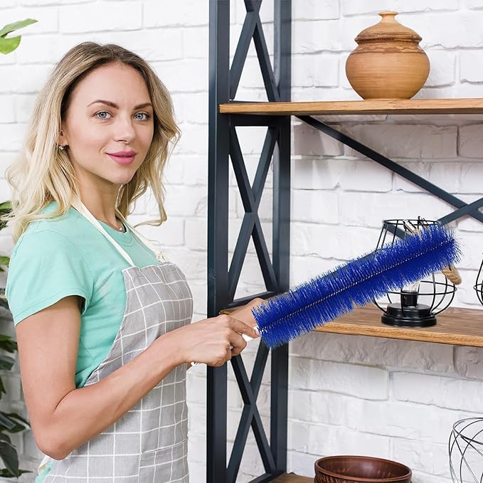 3pc Flexible Cleaner Brush (Non-disassembly Cleaning) Bendable Dusting Brush for Electric and Blind,Bendable Microfiber Crevice Dust Collector,Fan Duster for Standing Vent Cleaner