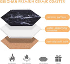 Black Coasters, Absorbent Coasters - Image 6