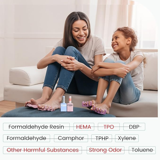 HEMA and TPO Free Gel Nail Polish Kit with U V Light, Pale Nude One Step Gel Nail Polish 3-in-1, No Need Base and Top Coat Nail Kit with Everything, Nail Starter Manicure Tools Gifts for Women