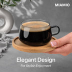 MIAMIO - Cappuccino Glasses/Tea Glasses Set - Olea | Borosilicate tea glasses - Image 2
