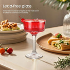 4Pcs Coupe Glasses, 10oz Crystal Martini Glasses - Image 4